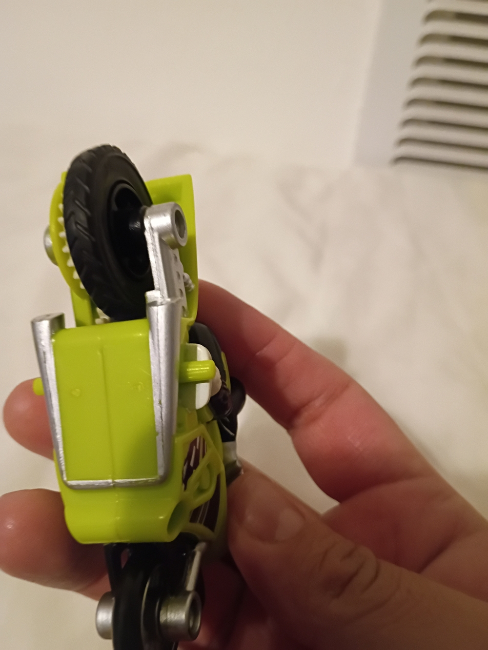 Green Kids Motorcycle Toy with Rider - Unbranded - Picture 5 of 9
